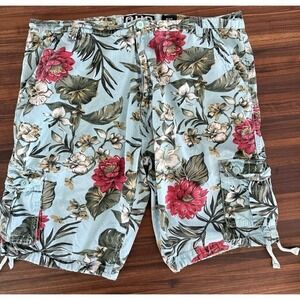 Another Hype Piece Mens Cargo Hawaiian Floral Shorts Size‎ 42